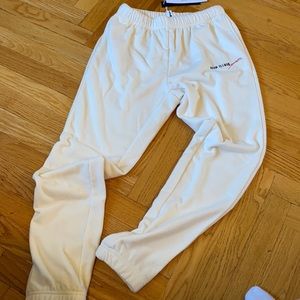 Beige sweat pants brand new